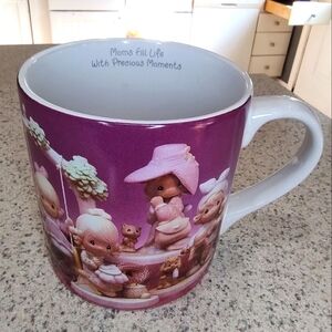 Precious Moments Purple large Mug 18 oz Evesco Moms Fill life Collectible
